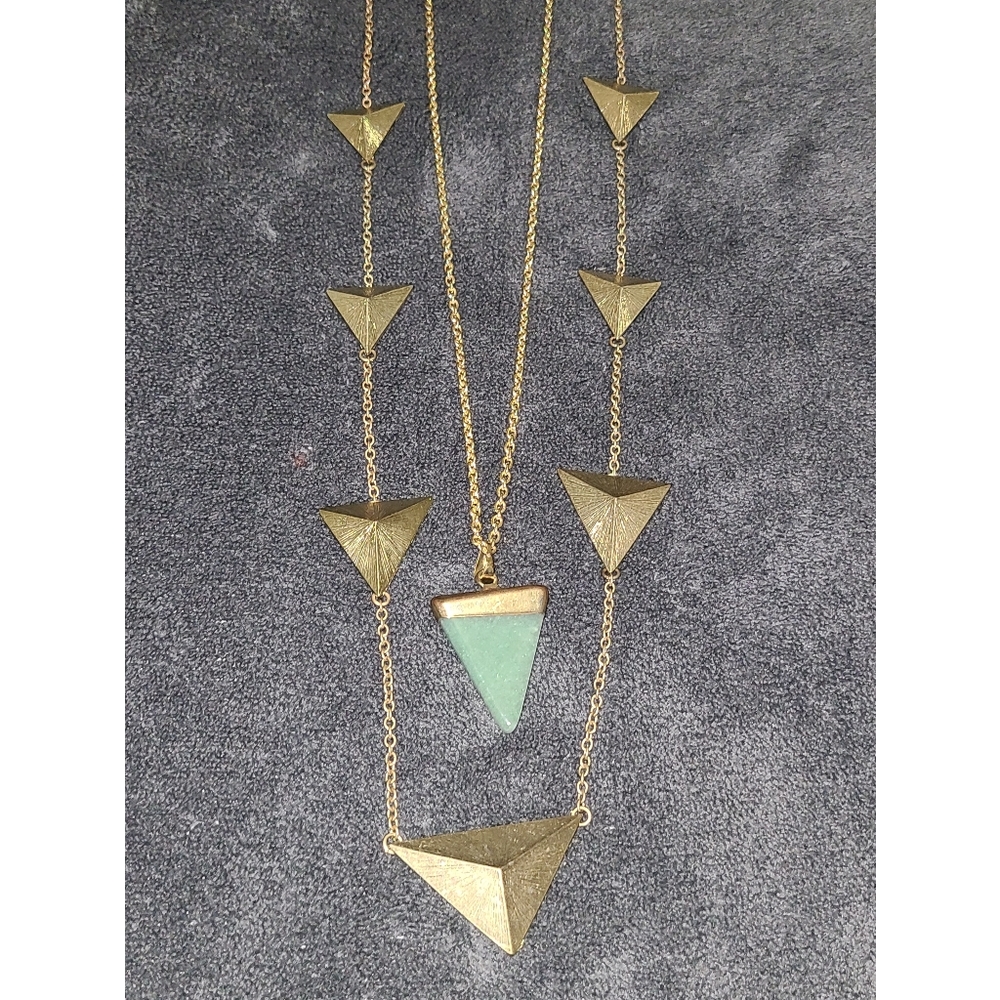 Long Gold Boho Necklace Lot - Picture 3 of 14